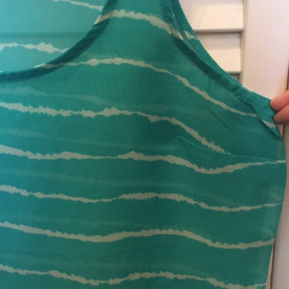 Old Navy blue and white stripe tank - Picture 4 of 6